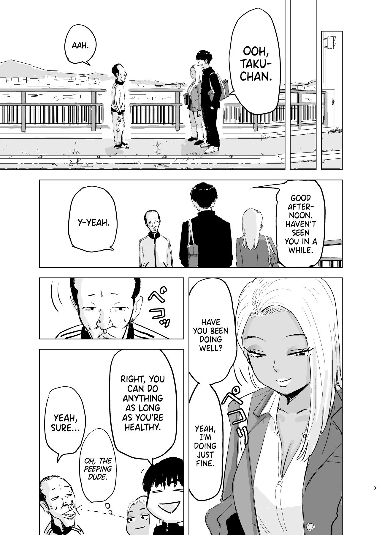 Hentai Manga Comic-Black Gal Schoolgirl x The Soccer Club's Huge Dicks-Read-4